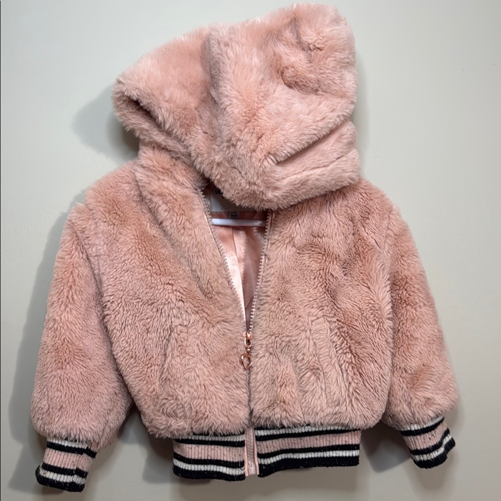 Urban Republic Pink Puffer Jacket with Cozy Hood